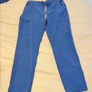 FIGS YOLA Skinny Scrub Pants CEIL BLUE